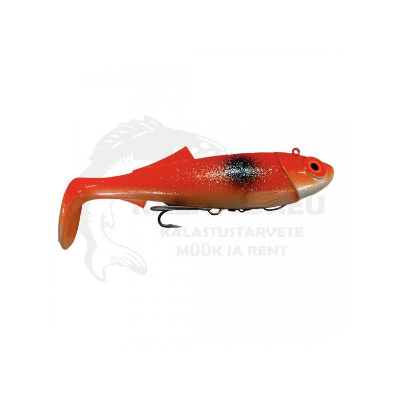 Norra silikoon Royber Hering M 22cm 250g Red Fish Helendav UV (370g)