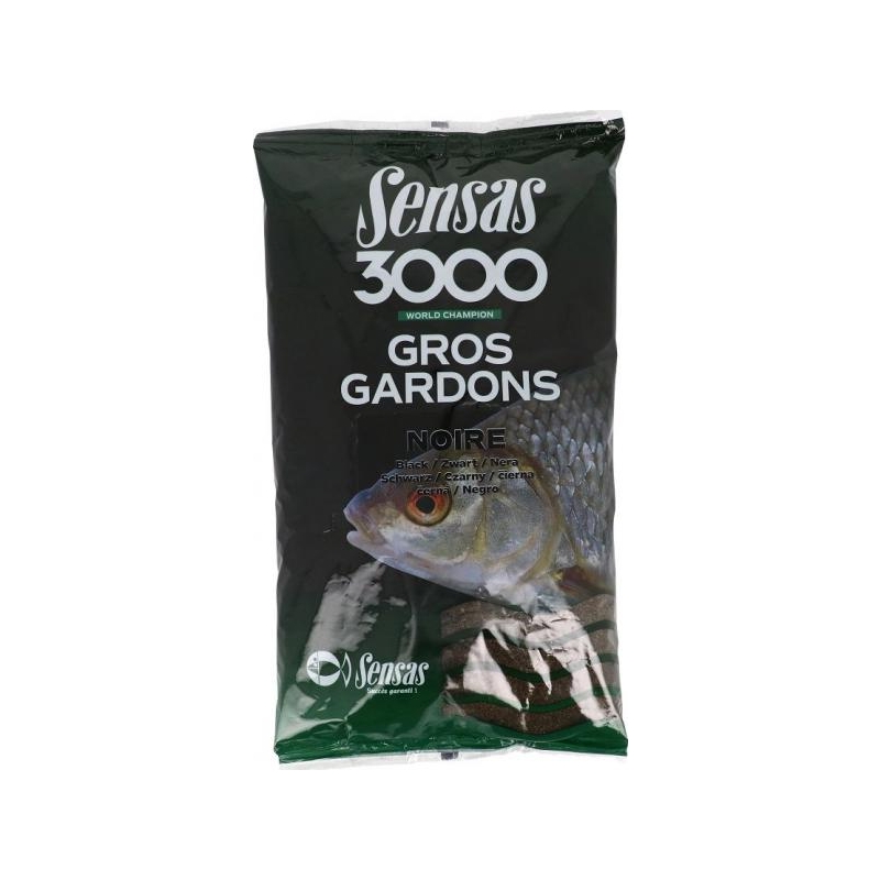 Sensas 3000 Gros Gardons Noir 1kg