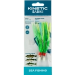 Rakendus KINETIC Flasher UV #7/0 Green/Yellow/Blue 1.3m 0.80mm (tursk, saida, pollak)