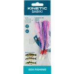 Rakendus KINETIC Flasher UV #7/0 Purple/Pink/Silver 1.3m 0.80mm (tursk, saida, pollak)