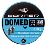 Õhkrelva kuulid BORNER Domed cal 4.5mm 0.60g 250tk