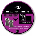 Õhkrelva kuulid BORNER Hollow Point cal 4.5mm 0.60g 500tk